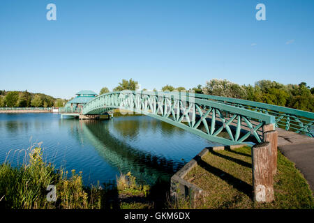 Bernard Valcourt Bridge - Edmundston - New Brunswick Stock Photo