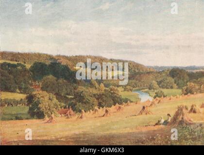 Valley of the Chess, Buckinghamshire, by Harold Sutton Palmer, old print 1929 Stock Photo
