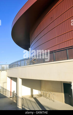 French velodrome Saint-Quentin-en-Yvelines, located in the department of Yvelines near Paris and has just been completed Stock Photo