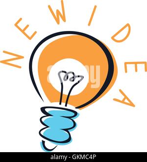 light bulb idea Stock Vector