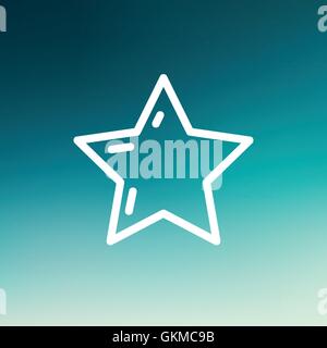 Star or best choice thin line icon Stock Vector