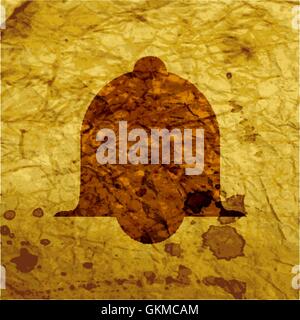 Alarm bell icon symbol Flat modern web design with long shadow and space for your text. Vector Stock Vector
