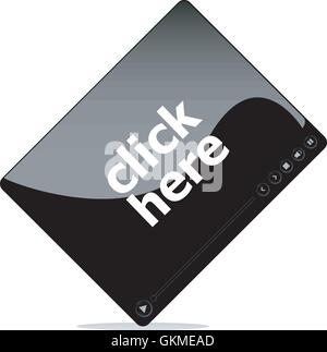 Video movie media player Stock Vector