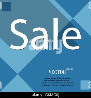 Sale tag icon symbol Flat modern web design with long shadow and space for your text. Vector Stock Vector