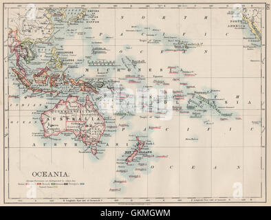 COLONIAL OCEANIA PACIFIC.British Dutch Spanish French German Port ...