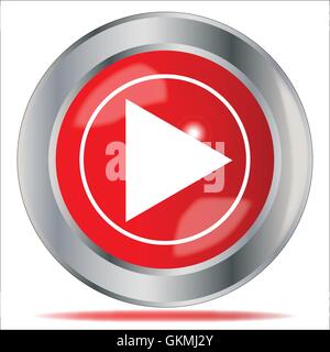 Start Icon Button Stock Vector