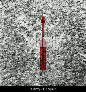 Screwdriver tool icon symbol Flat modern web design with long shadow and space for your text. Vector Stock Vector