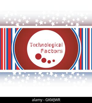 technological factors web button, icon isolated on white Stock Vector