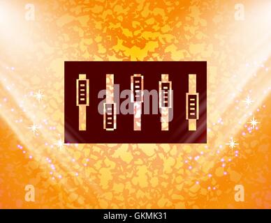 Dj console mix handles and buttons icon symbol. Trendy, modern design with space for your text Vector Stock Vector