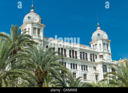 Alicante, Spain - SEPTEMBER 2015: Buildings at Square 'Plaza Puerta del Mar' Stock Photo