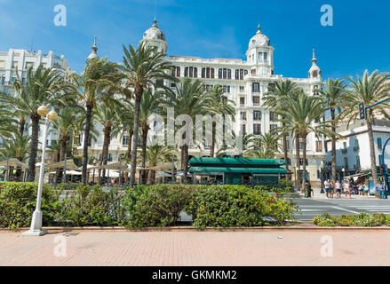 Alicante, Spain - SEPTEMBER 2015: Square 'Plaza Puerta del Mar' Stock Photo