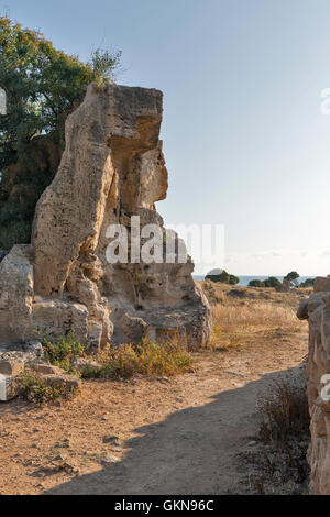 Tombs of the Kings archaeological museum in Paphos on Cyprus Stock Photo