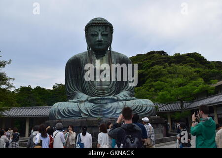 Giant Buddha statue in Kamakura, Japan Stock Photo