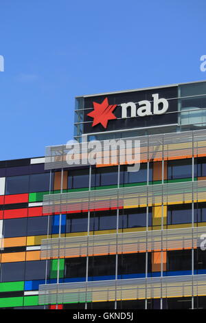 Logo of National Australia Bank NAB, One of the four largest bank in Australia and 17th in the world. Stock Photo