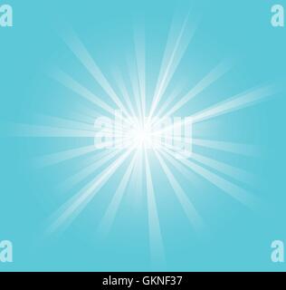 blue abstract burst vector flare firmament sky explosion backdrop background light blue beautiful Stock Vector