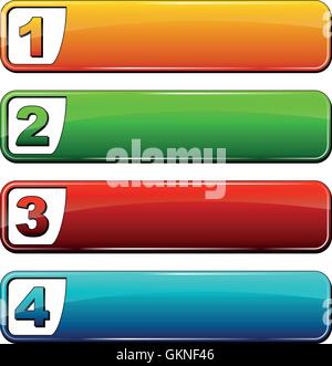 button banner vector internet www worldwideweb net web buttons keys design blue colour model design Stock Vector