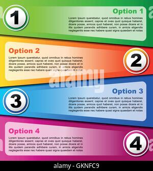 order presentation chart colour graphic modern modernity four illustration business dealings deal Stock Vector