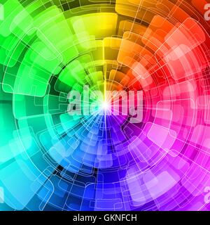 blue colour space graphic lights elegance painting look glancing see view looking peeking looking Stock Vector