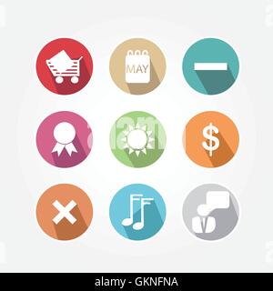 element elements profile object music isolated graphics modern modernity vintage square business Stock Vector