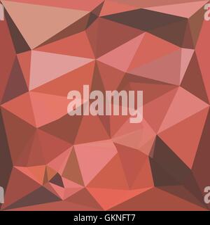 Low polygon style illustration of a deep pink abstract geometric background. Stock Vector