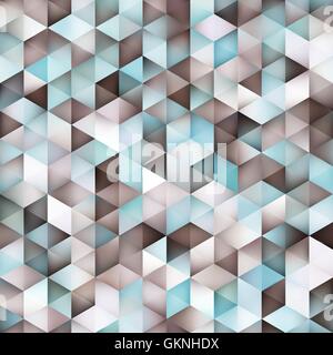 Vector Seamless Multicolor Gradient Triangle Shape Grid Geometric Pattern Stock Vector