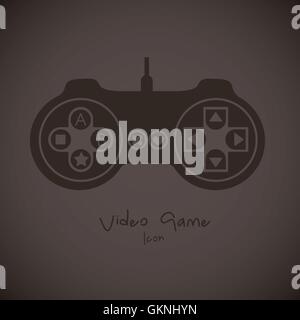 Videogames Silhouettes Stock Vector