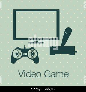 Videogames Silhouettes Stock Vector