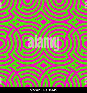 Two-color spiral patterns. Seamless pattern. Vector background. Modern . Hypnotic line. Stock Vector