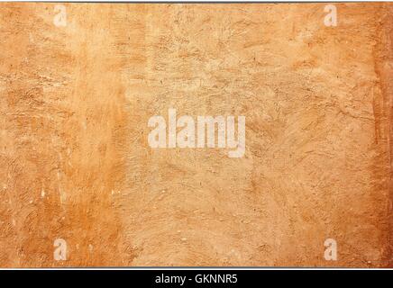 texture walls covered with brown plaster Stock Photo