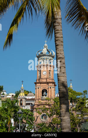 Our Lady of Guadalupe Church, Puerto Vallarta, Jalisco, Mexico. Stock Photo