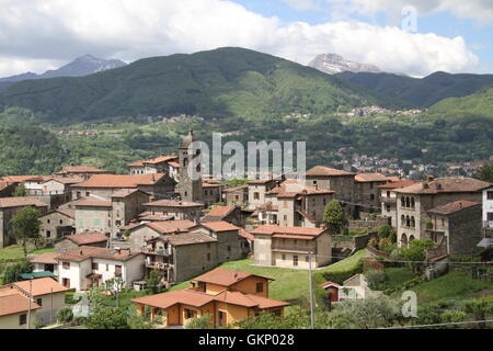 Sillicagnana in the Garfagnana, Tuscany, Italy Stock Photo