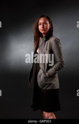 Edinburgh, UK. 21st August 2016. Edinburgh International Book Festival 9th Day. Edinburgh International Book Festival takes place in Charlotte Square Gardens. Edinburgh. Pictured Joanna Walsh. Pako Mera/Alamy Live News Stock Photo