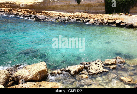 Turquoise lagoon in Protaras Cyprus Stock Photo