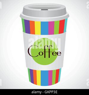 Vector Illustration Coffee 2 go for creative use in graphic design Stock Vector