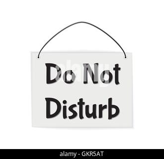 do not disturb sign Stock Vector