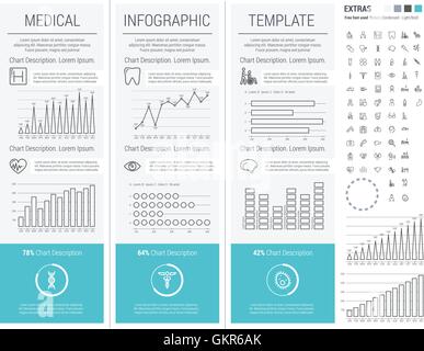 Medical Infographic Template. Stock Vector