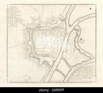 STETTIN SZCZECIN antique town city plan miasta. Poland mapa. BAEDEKER ...