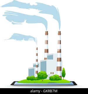 Power Plant Icon Stock Vector