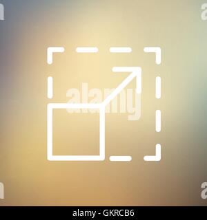 Cellphone code thin line icon Stock Vector