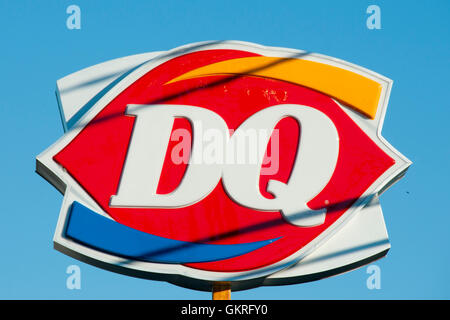 Dairy Queen ice cream sign Stock Photo