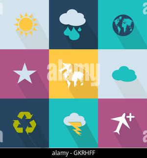 Time to Travel Around the World Colorful Vector Pop Art with Space for ...