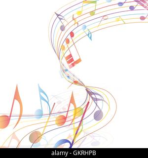 Multicolor musical Stock Vector