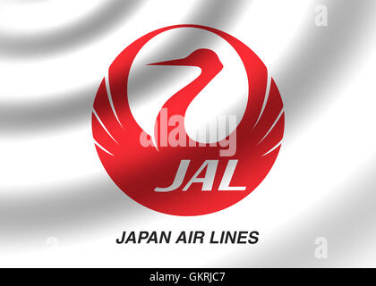 Japan Air Lines logo Stock Photo