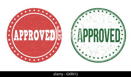 Approved stamps Stock Vector