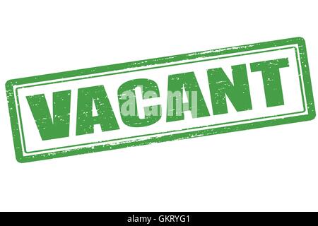 Vacant Stock Vector