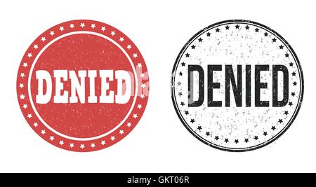 denied round vintage grunge stamp Stock Vector Image & Art - Alamy