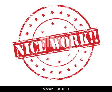 Nice work Stock Vector