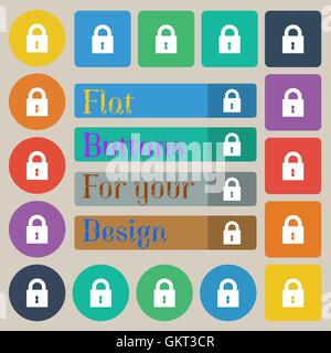 closed lock Stock Vector