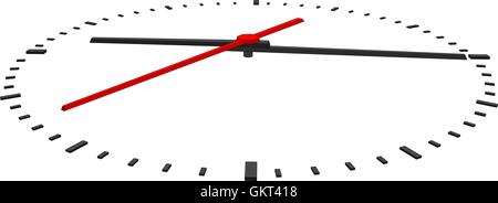 Vector clock face isolated on white background Stock Vector Image & Art ...