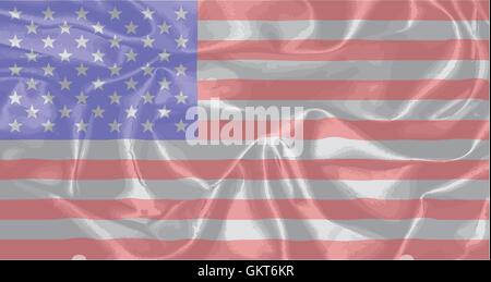 Silk Stars and Stripes Stock Vector